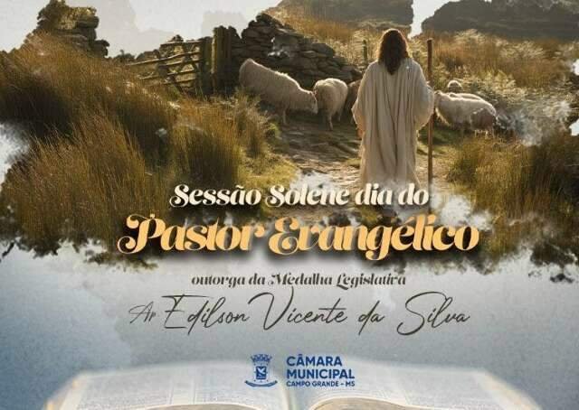 Câmara terá homenagem de pastor para pastor