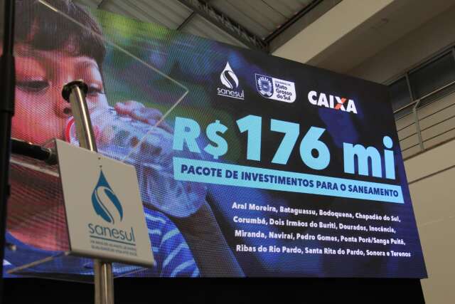 Com R$ 176 milhões, Sanesul quer preparar rede para crescimento econômico de MS