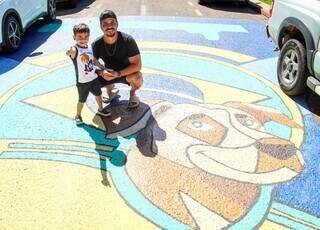 Vila Nasser resgata tradição das ruas pintadas com o “Caramelo da Copa”