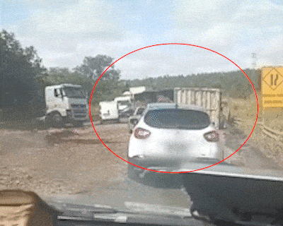 Carreta tomba, espalha carga e deixa trânsito lento em rodovia de Três Lagoas