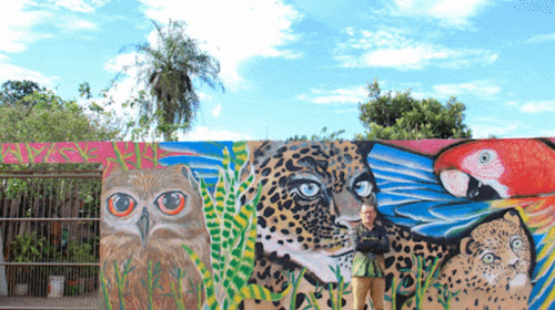 Após 8 anos, Marcos conseguiu ter a casa mais colorida do bairro