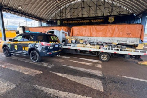 Carga de farelo de soja escondia quase 4 toneladas de drogas na BR-163