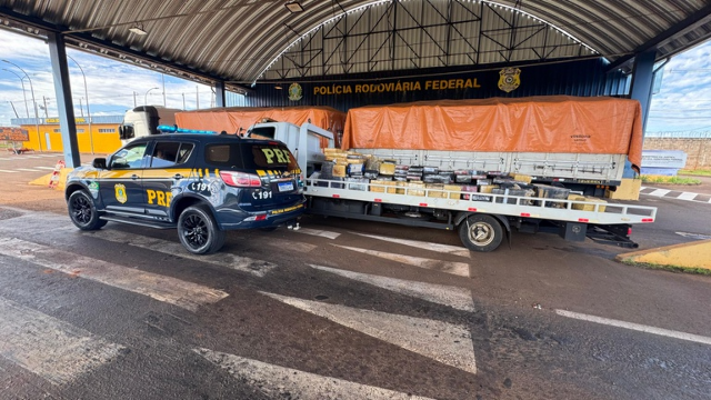Carga de farelo de soja escondia quase 4 toneladas de drogas na BR-163