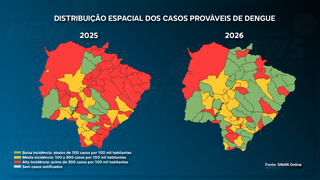 MS segue sem mortes por dengue em 2026, mas investiga 2 óbitos