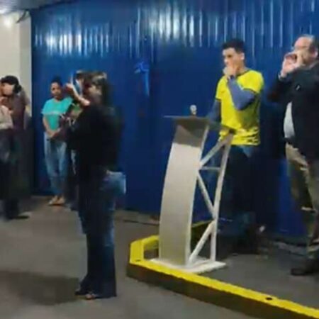 Prefeito e vereadora de Nova Alvorada se enfrentam e inauguração vira "climão"