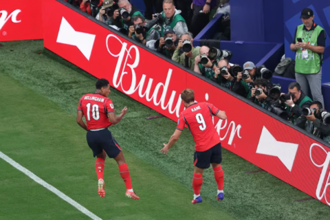 Inglaterra vence Panamá com brilho de Bellingham e Kane e pode pegar Brasil