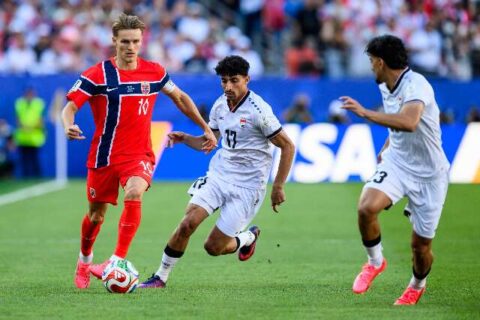 Haaland marca duas vezes em vitória da Noruega sobre o Iraque