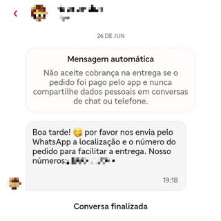 Golpe do falso entregador convence vítima a pagar taxa fora de app