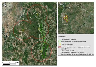 Serra da Bodoquena recebe quatro torres para monitorar focos de incêndio 