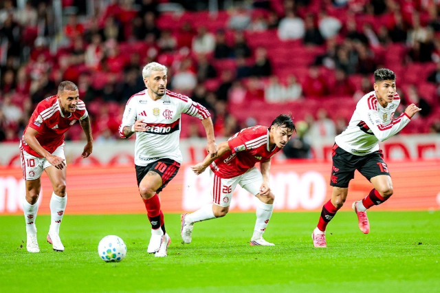 Flamengo empata com Inter e Mirassol deixa a zona de rebaixamento