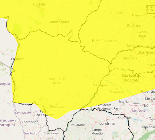 Baixa umidade coloca 70 cidades de MS em alerta a partir desta segunda
