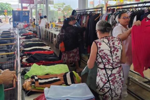 Bazar solidário terá eletrônicos, roupas e perfumes a partir desta sexta