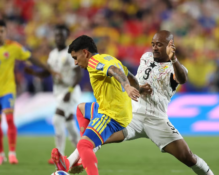 Colômbia bate Gana com gol de Arias e avança às oitavas da Copa