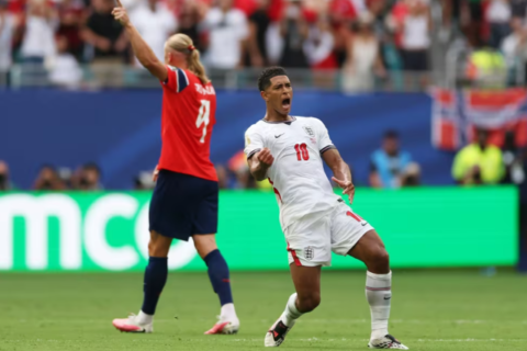 Bellingham decide, Inglaterra vira sobre a Noruega e vai à semifinal da Copa