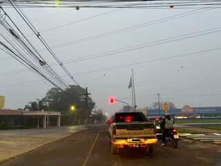 Campo Grande amanhece com nevoeiro, garoa e sensação de 7°C Campo Grande amanhece com nevoeiro, garoa e sensação de 7°C