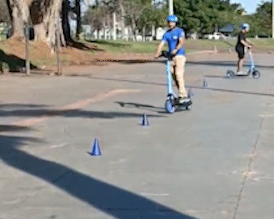 “Não é brinquedo”, alerta Agetran durante ação sobre uso de patinetes