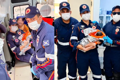 Gestante dá à luz em ambulância após parto avançar durante transporte