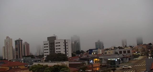 Campo Grande amanhece com nevoeiro e sensação térmica de 4,9°C
