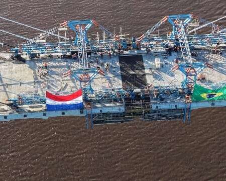 Mau tempo cancela cerimônia do beijo da Ponte Bioceânica entre Brasil e Paraguai