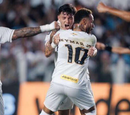 Com passe de Neymar, Santos busca empate contra o Mirassol