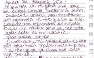 Diário de Fabíola revela relatos de medo, controle e pedidos de socorro Diário de Fabíola revela relatos de medo, controle e pedidos de socorro