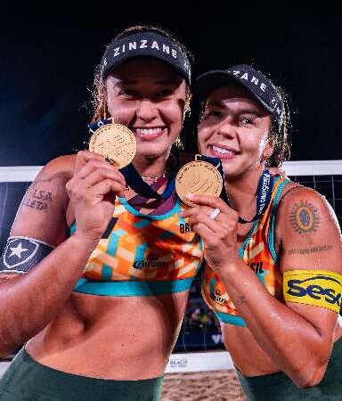 Atleta de Ivinhema é campeã de etapa do Circuito Mundial de vôlei
