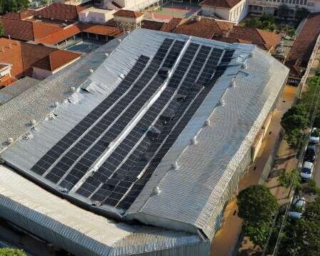 Perícia vai apontar se placas solares provocara queda de cobertura de ginásio