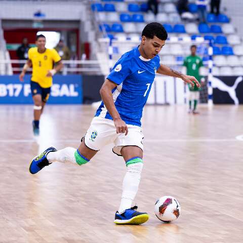 Atleta de MS marca em goleada da seleção brasileira no Sul-Americano Sub-17