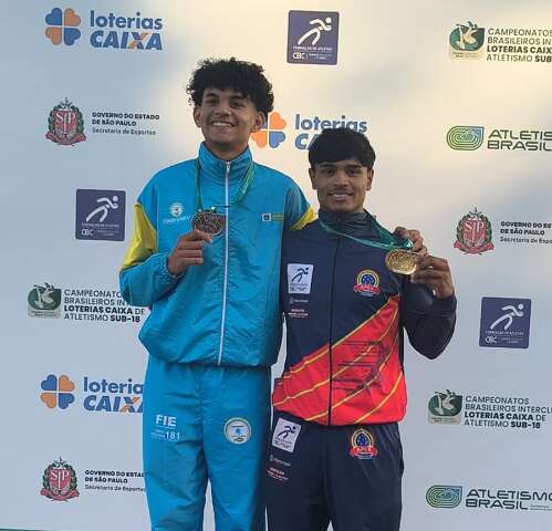 MS faz dobradinha inédita com ouro e prata nos 400m do Brasileiro Sub-18