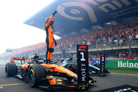 Norris vence GP da Holanda em corrida com chuva e caos; Bortoleto chega em 13º