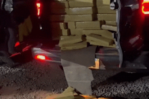 PRF prende homem com caminhonete roubada abarrotada de maconha na BR-060