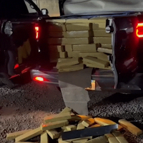PRF prende homem com caminhonete roubada abarrotada de maconha na BR-060