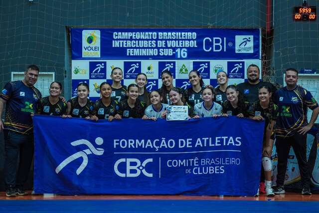 Campo Grande Vôlei vence duas e avança à 2ª fase do Brasileiro Sub-16