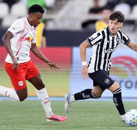 Botafogo só empata com Bragantino e chega a seis jogos sem vencer
