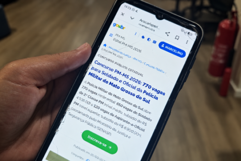Falso concurso da Polícia Militar de MS é usado para cobrar taxas de candidatos