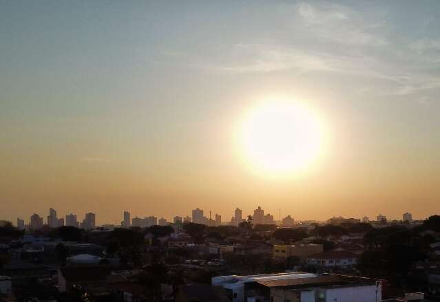 MS terá calor de 41°C antes de frente fria trazer temporais e granizo