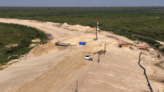 Acesso paraguaio à Ponte Bioceânica alcança 3 km de aterro hidráulico