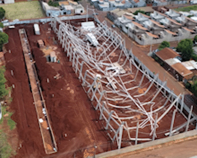 Veja como ficou a obra que desabou no Aero Rancho