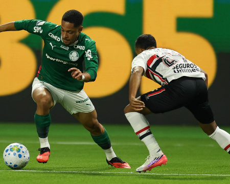 Palmeiras vence São Paulo, assume ponta e amplia tabu no Choque-Rei
