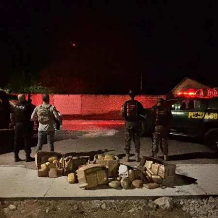 PF apreende cerca de 101 kg de maconha e prende quatro pessoas em Corumbá