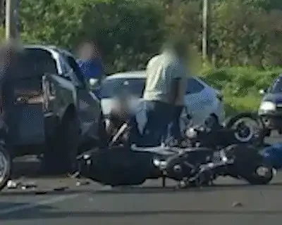 Segunda vítima de acidente entre motos e caminhonete morre na Santa Casa
