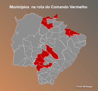 Comando Vermelho avança em 10 cidades em MS na guerra com PCC