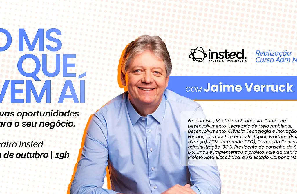 Evento no Insted debate os novos caminhos da economia sul-mato-grossense