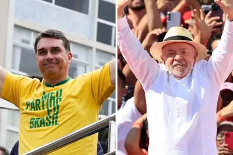 Em MS, Flávio Bolsonaro tem 51,9% dos votos válidos e Lula aparece com 34,8%